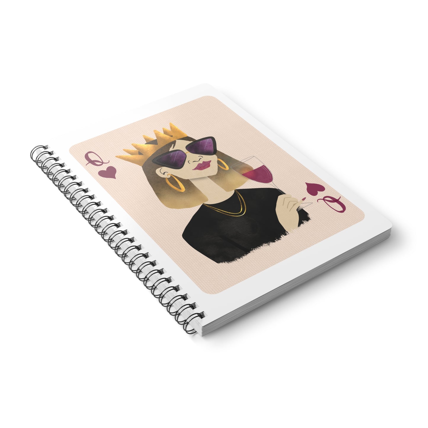 Queen of Hearts A5 Notebook
