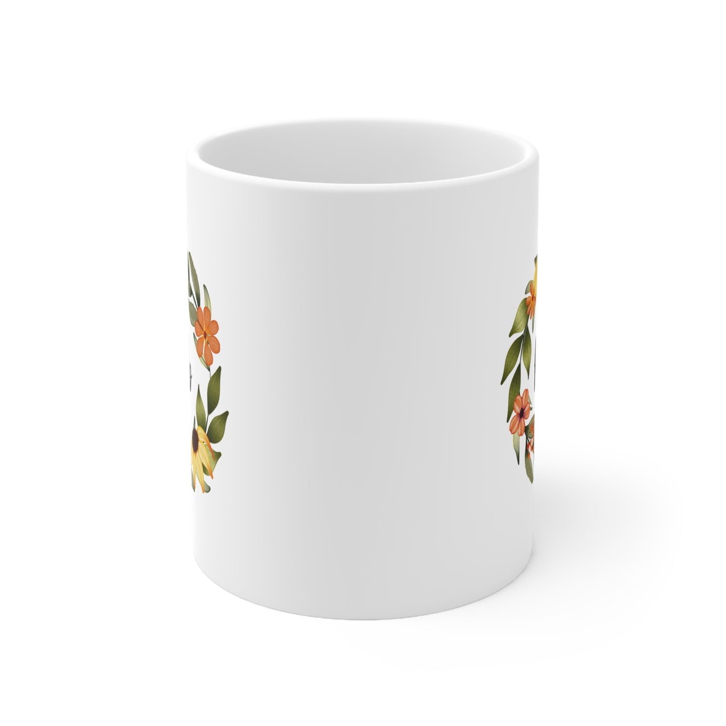 Wild & Free Wreath11oz Ceramic Mug