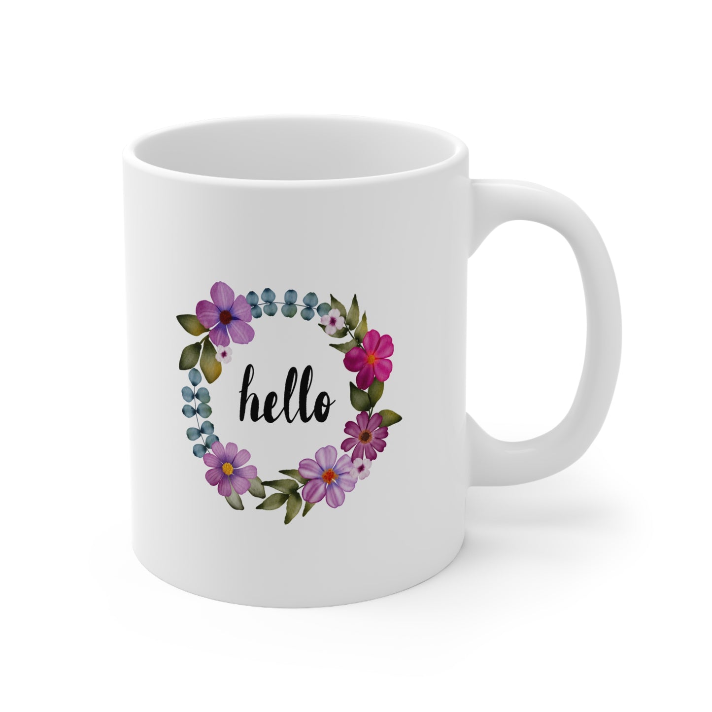 Wild & Free Wreath11oz Ceramic Mug