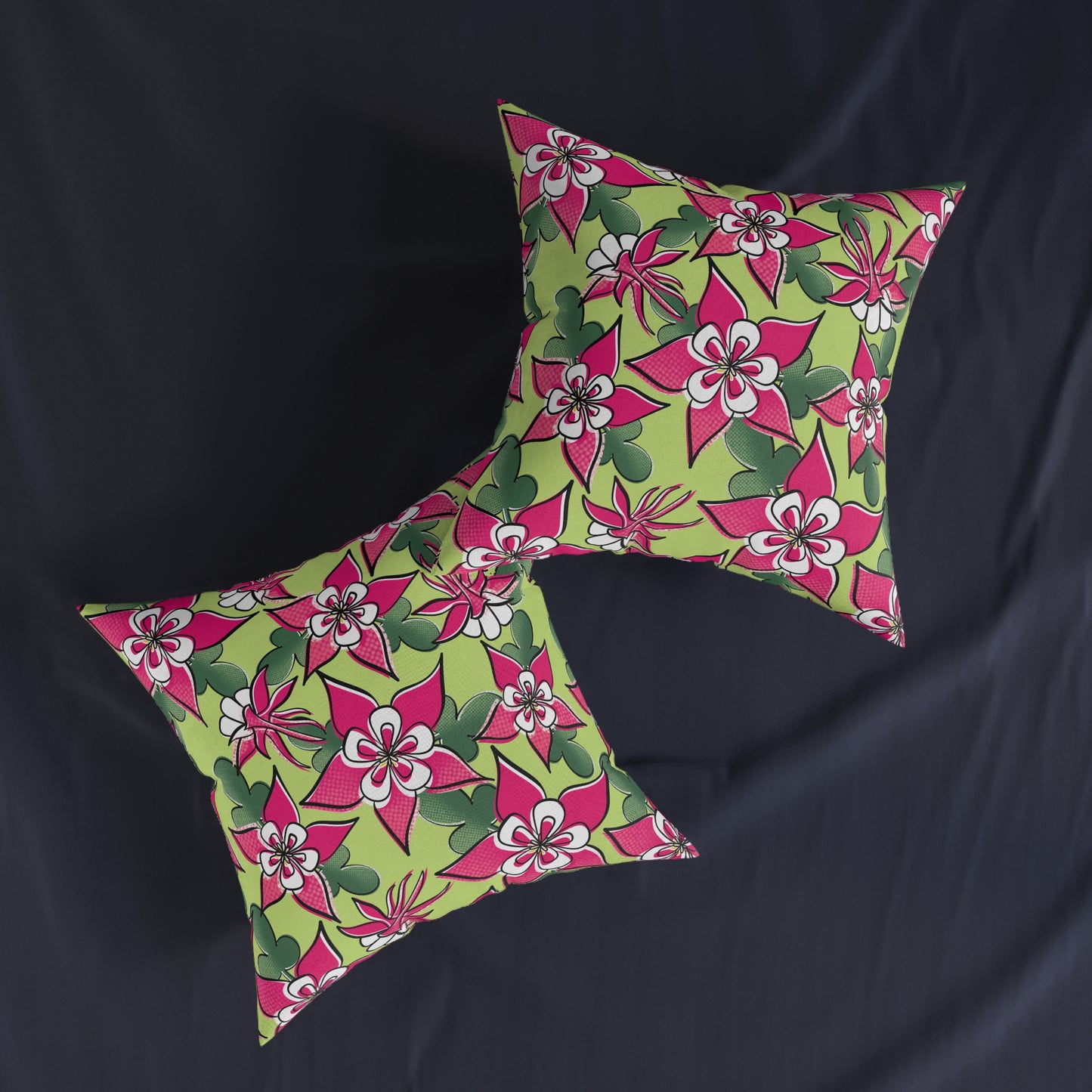 Aquilegia Square Cushion