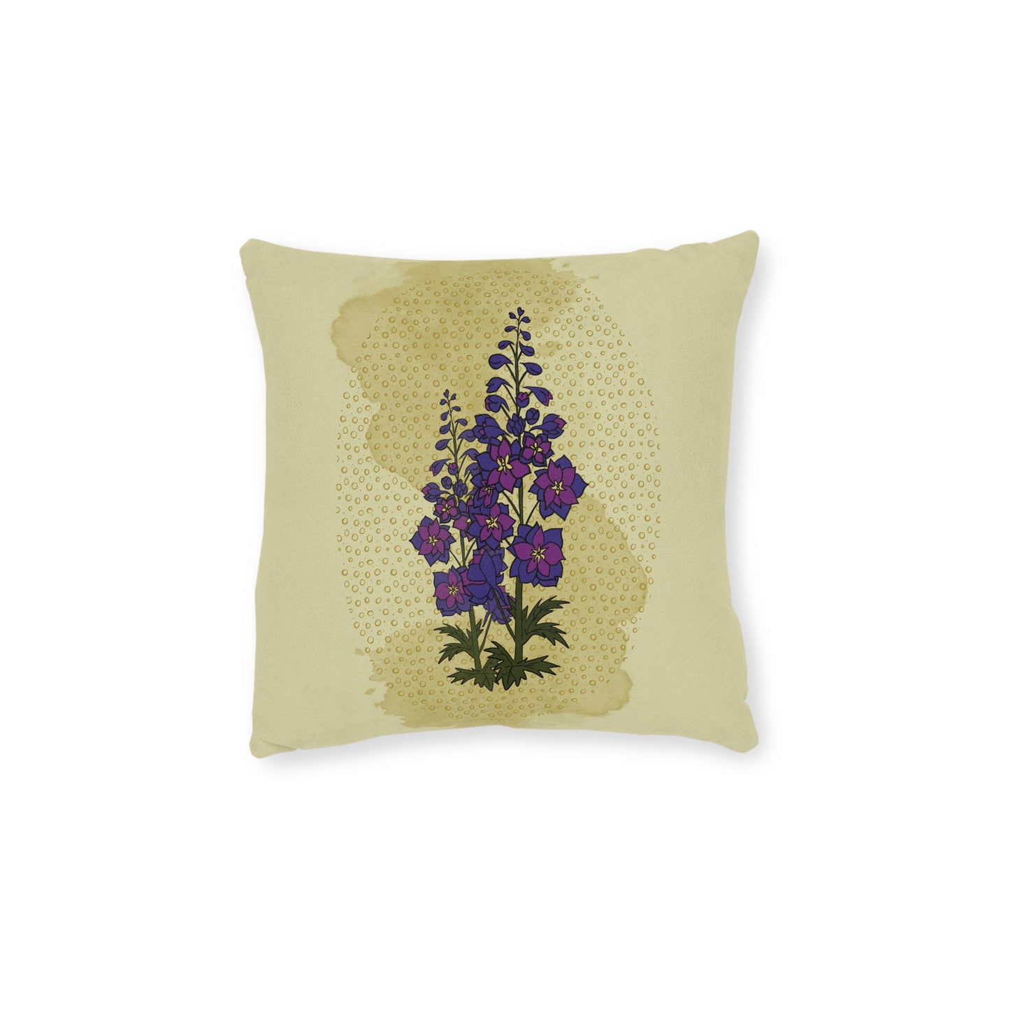 The Poison Garden Square Cushion (Delphinium)