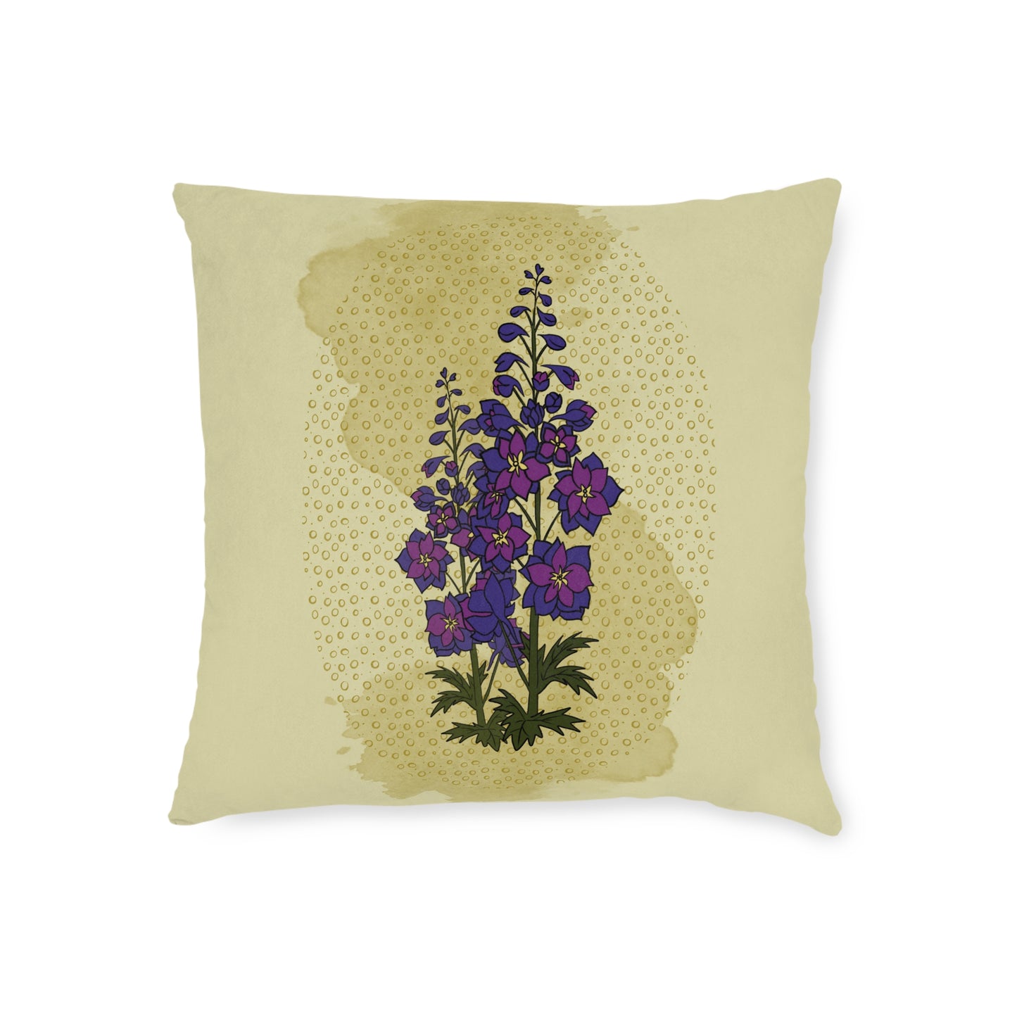 The Poison Garden Square Cushion (Delphinium)
