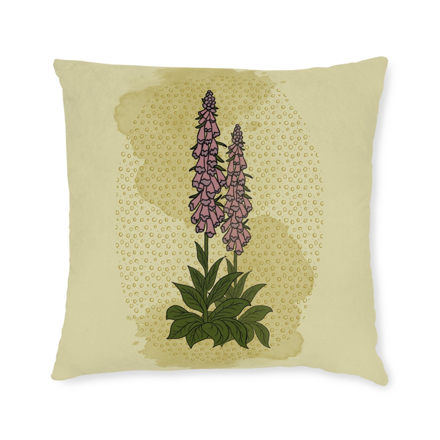 The Poison Garden Square Cushion (Foxglove)