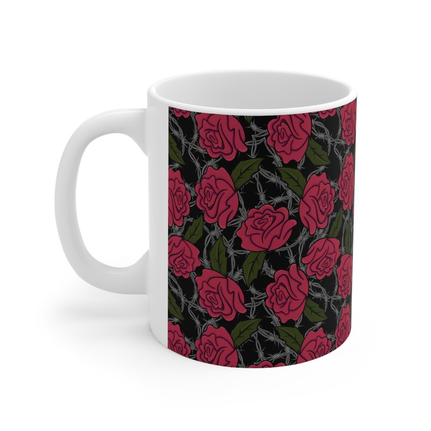 Barbed Rose 11oz Ceramic Mug
