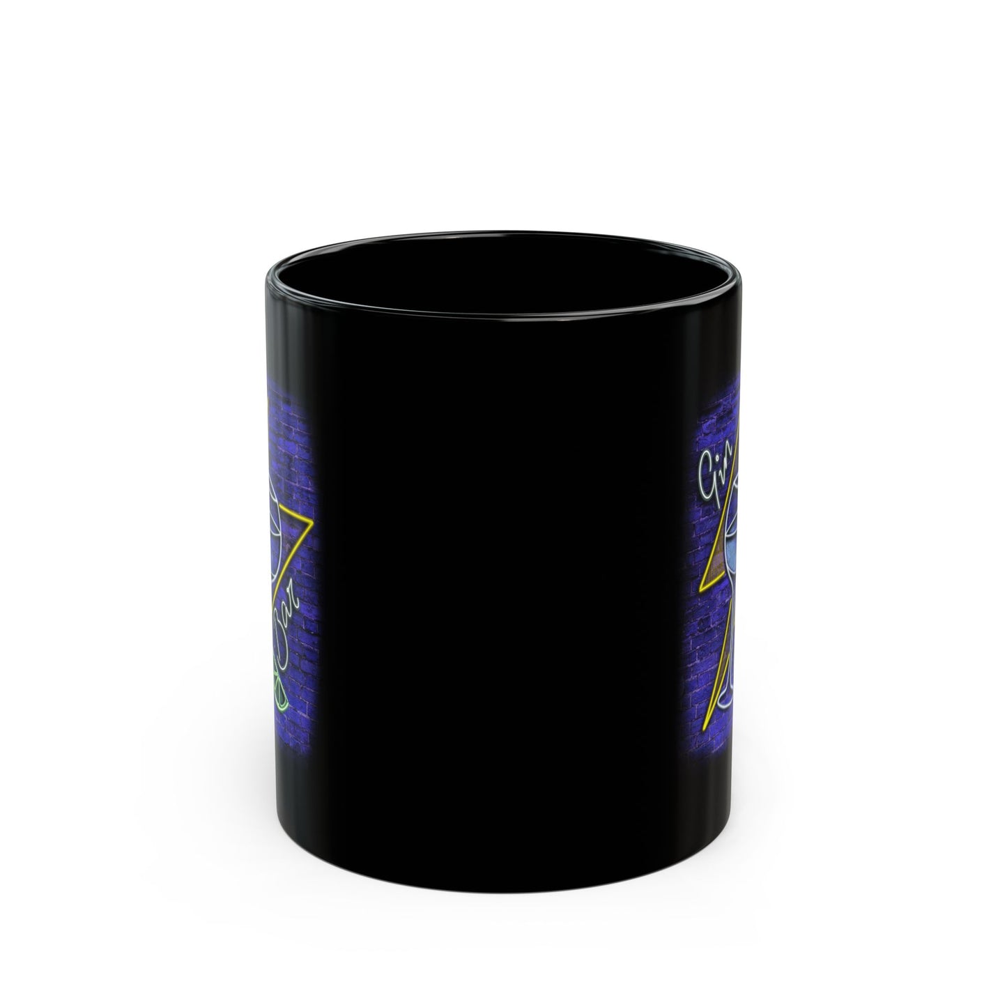 Gin Bar 11oz Black Mug