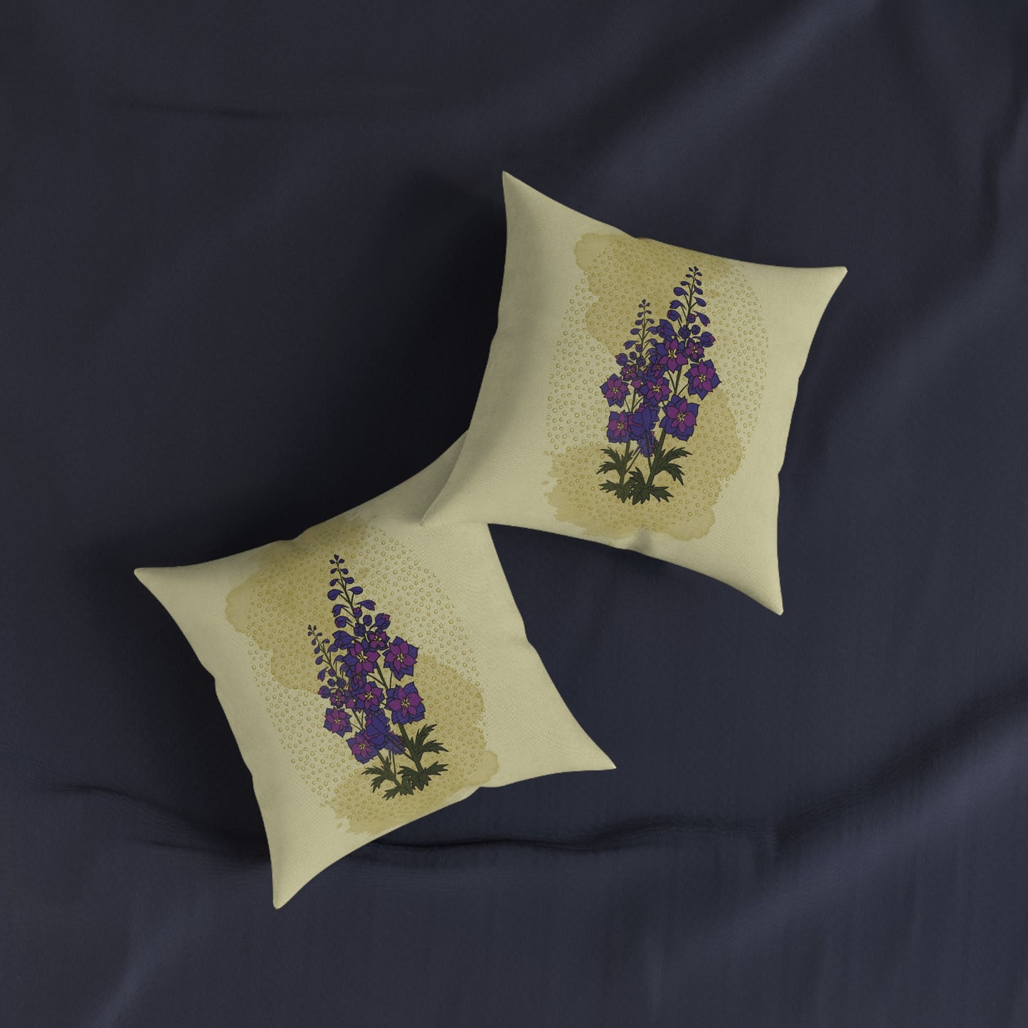 The Poison Garden Square Cushion (Delphinium)