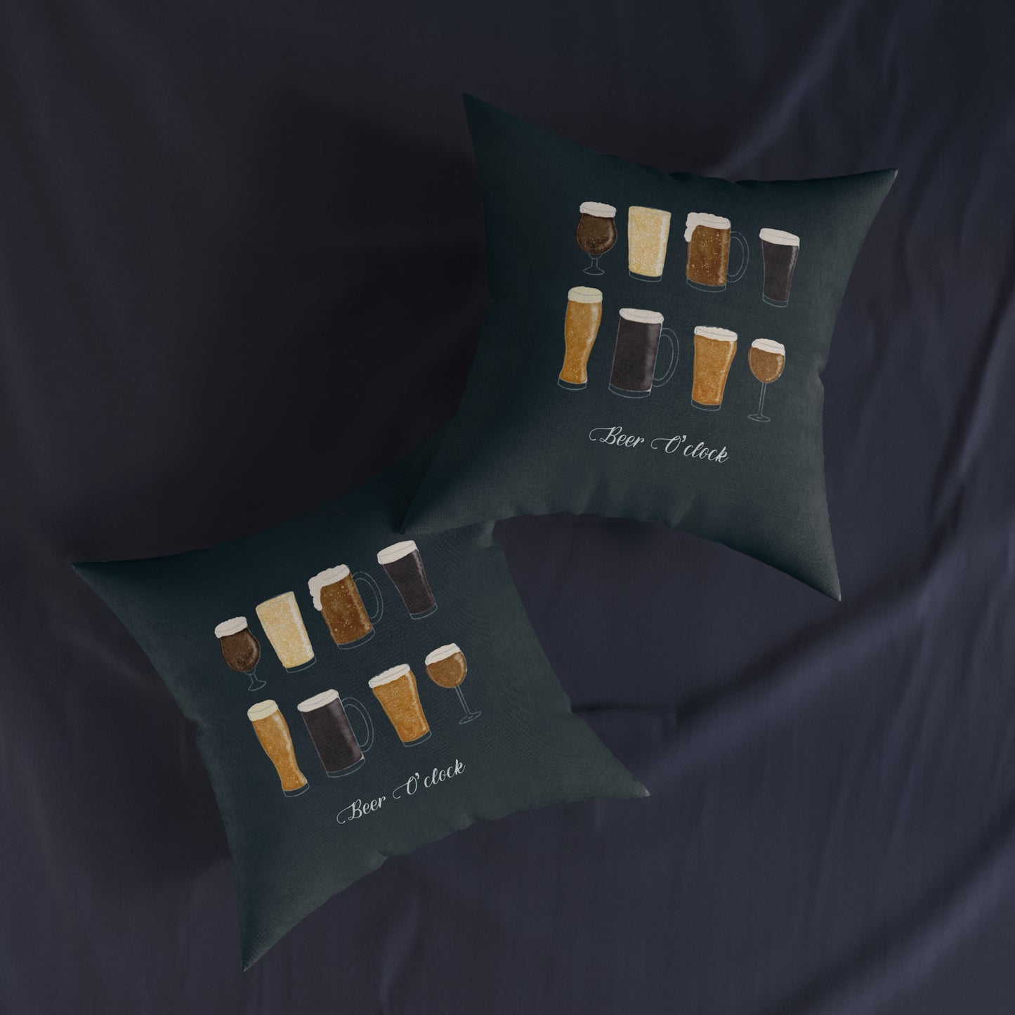 Beer O'Clock Square Cushion