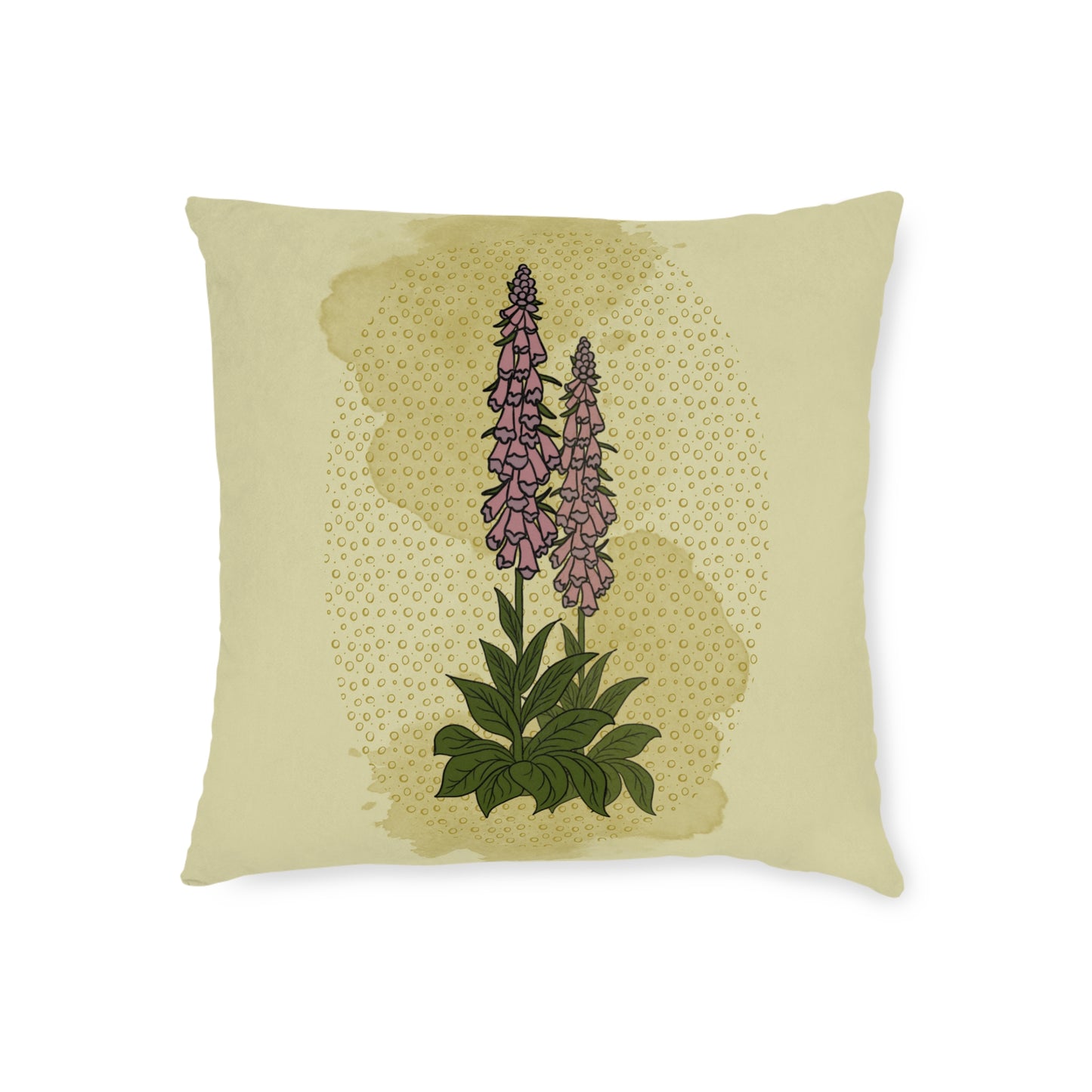 The Poison Garden Square Cushion (Foxglove)