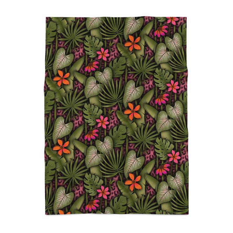 In the Jungle (Pink Leopard) Tea Towel