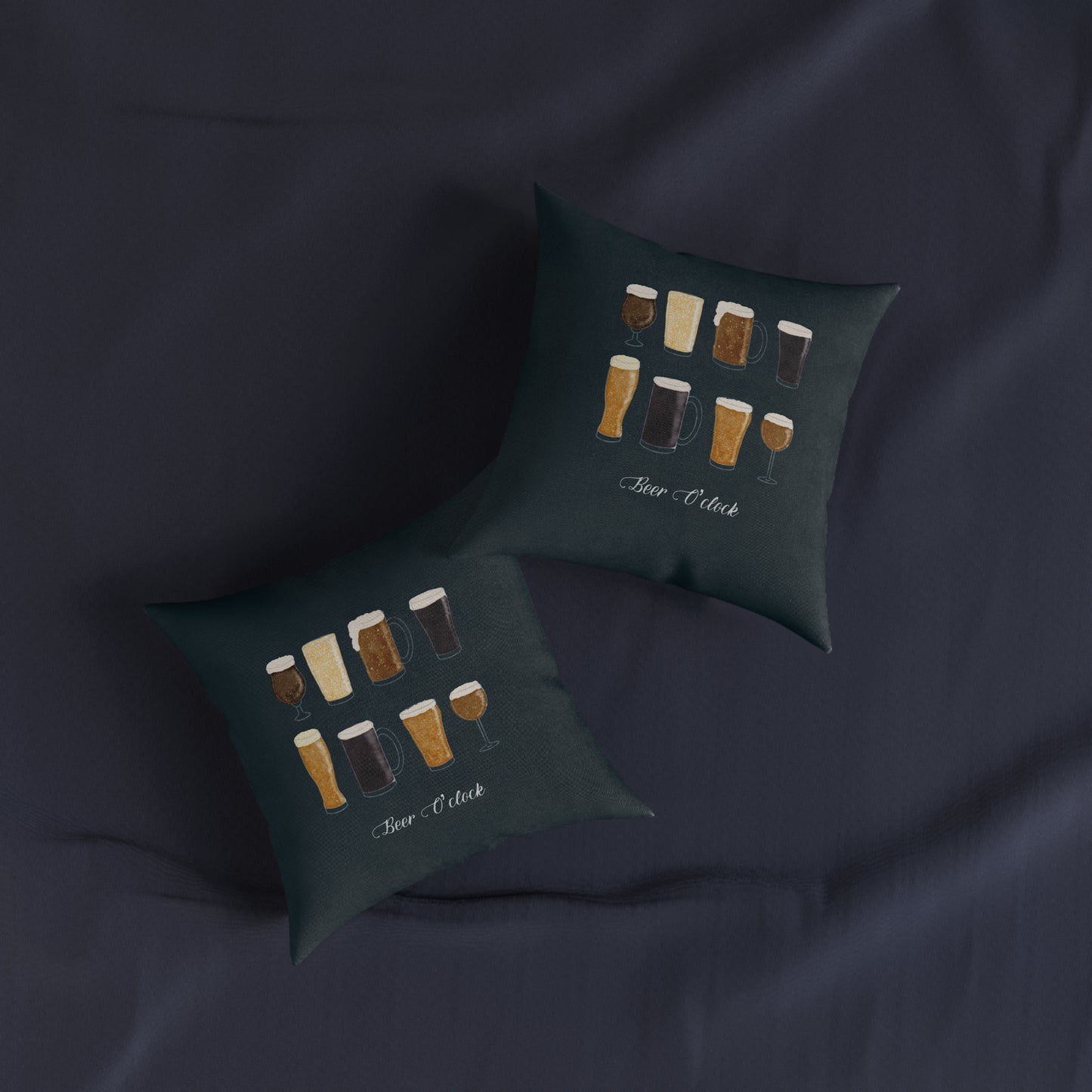 Beer O'Clock Square Cushion