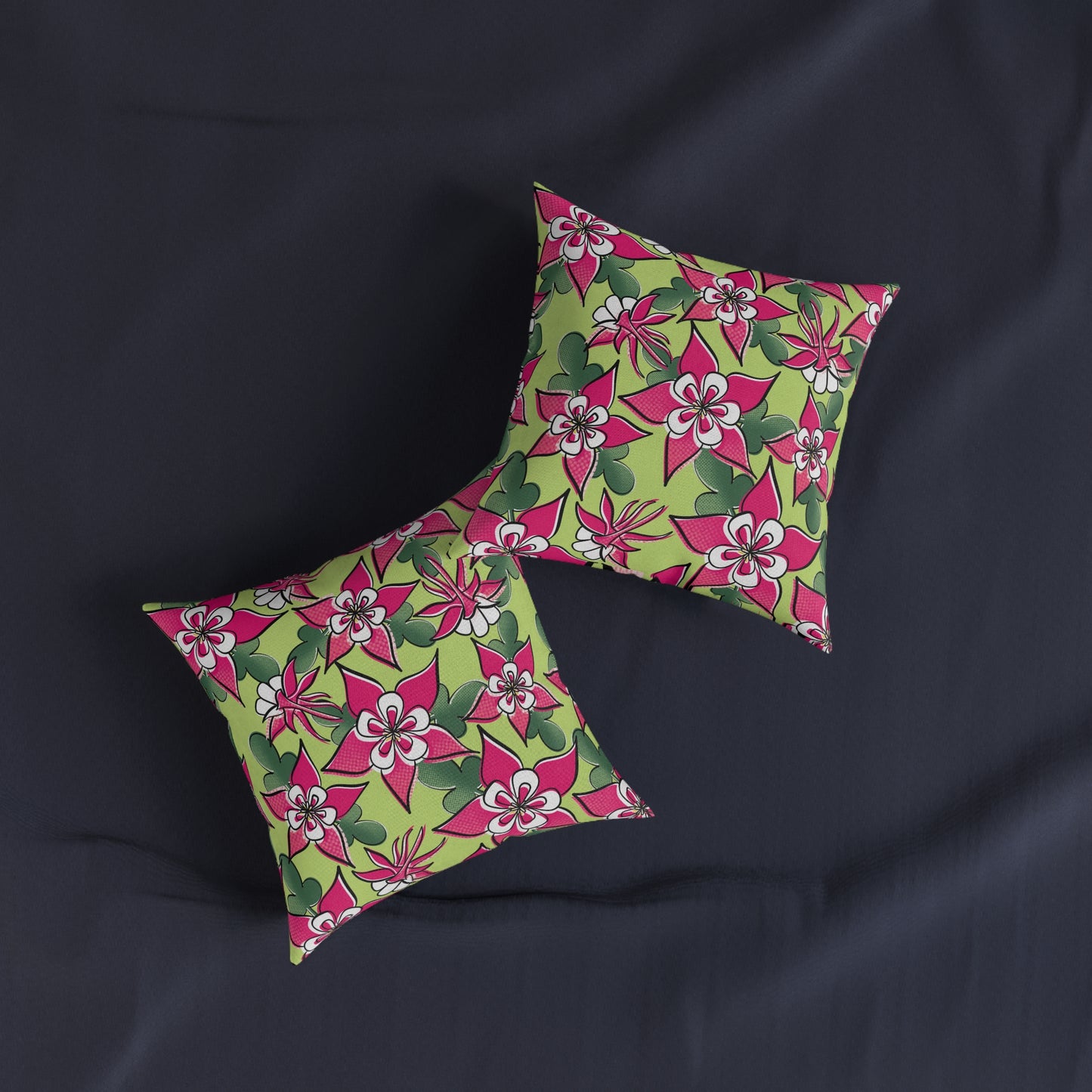 Aquilegia Square Cushion