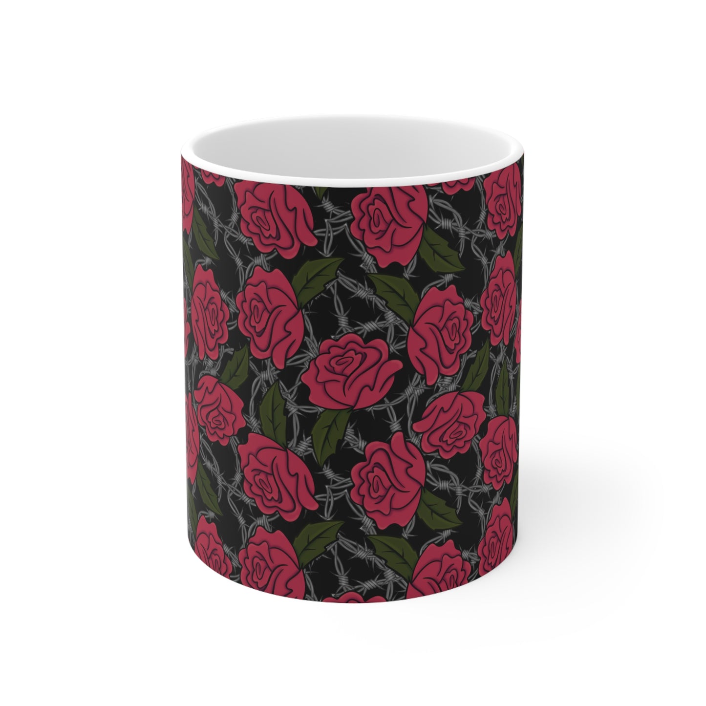 Barbed Rose 11oz Ceramic Mug