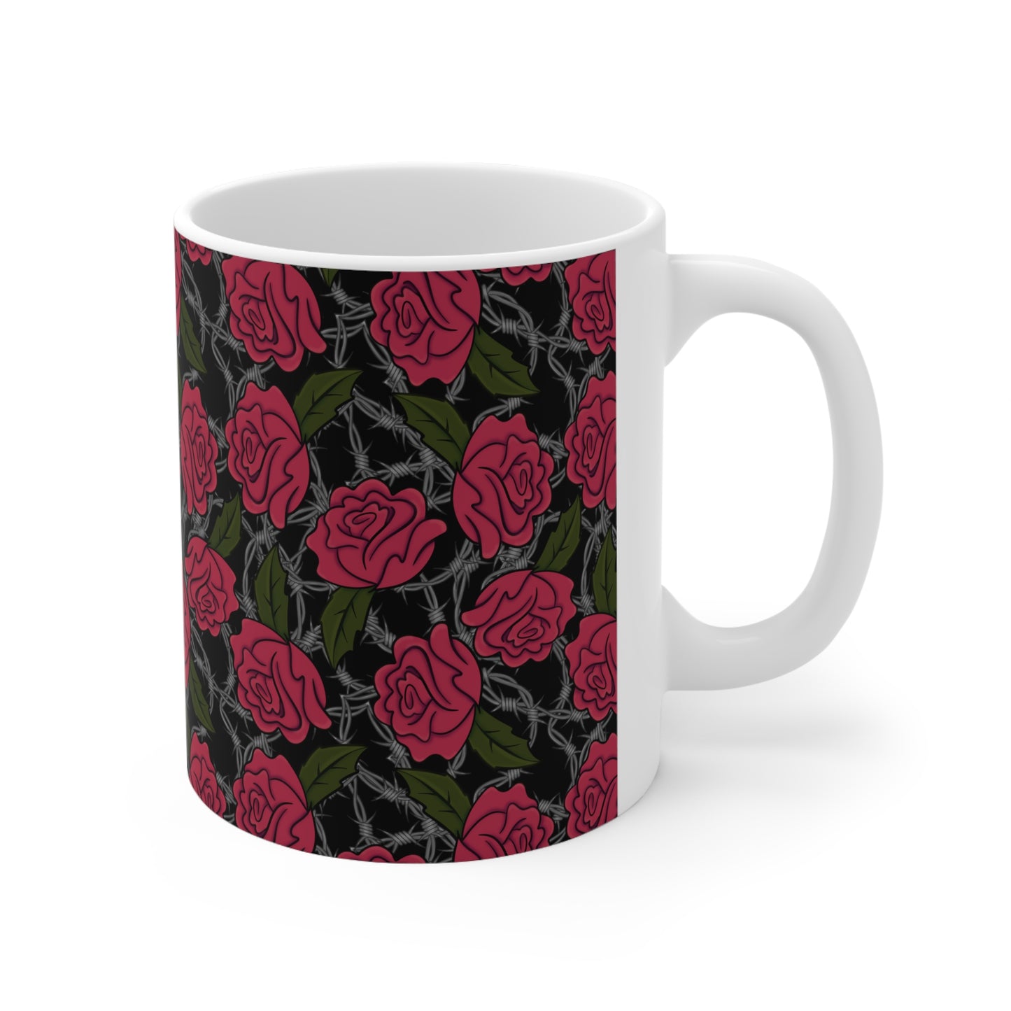 Barbed Rose 11oz Ceramic Mug