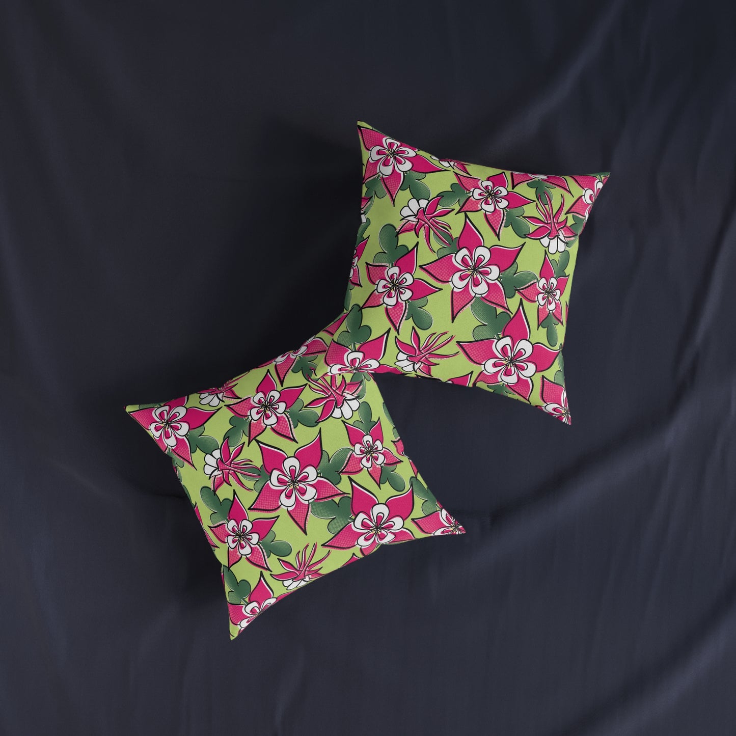 Aquilegia Square Cushion