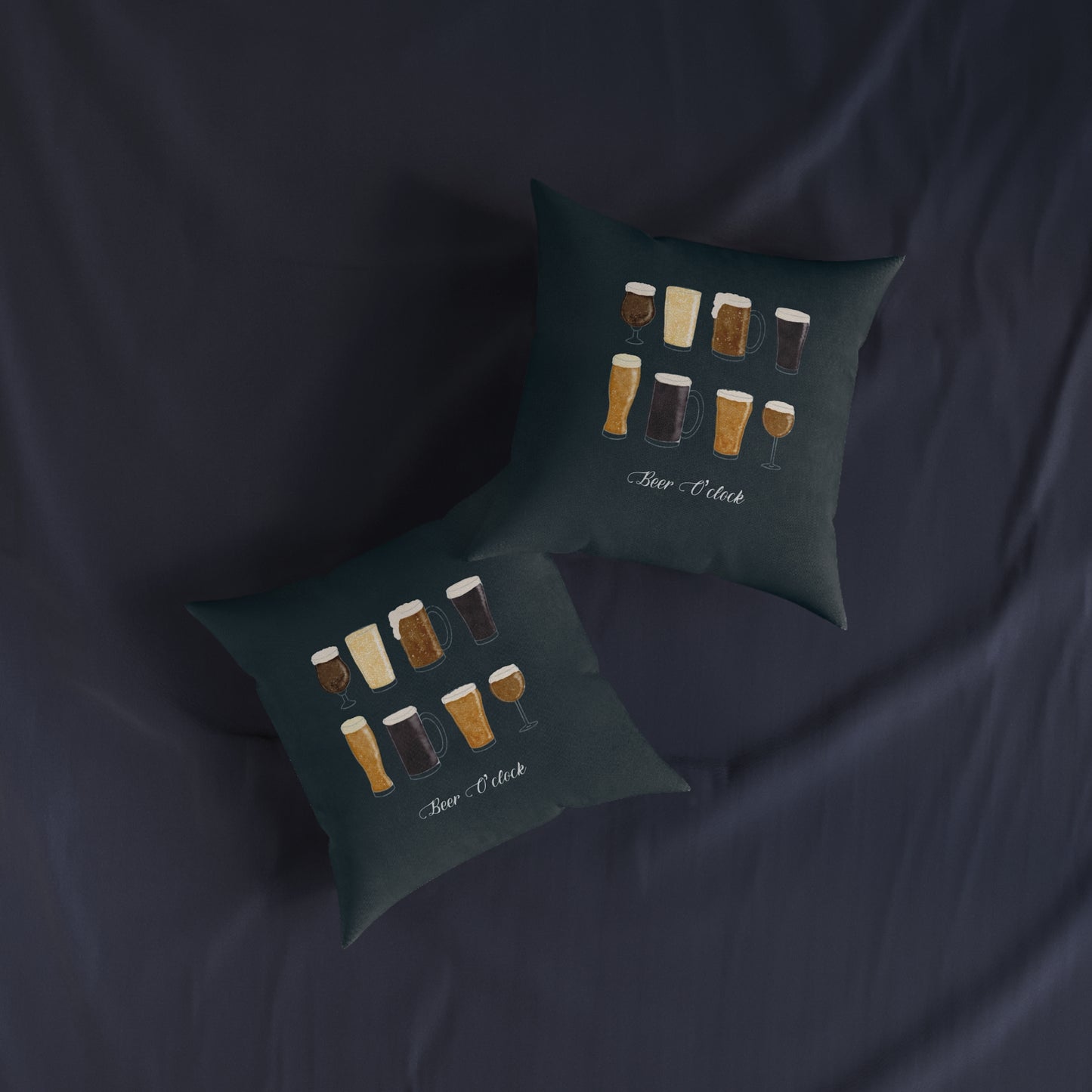Beer O'Clock Square Cushion