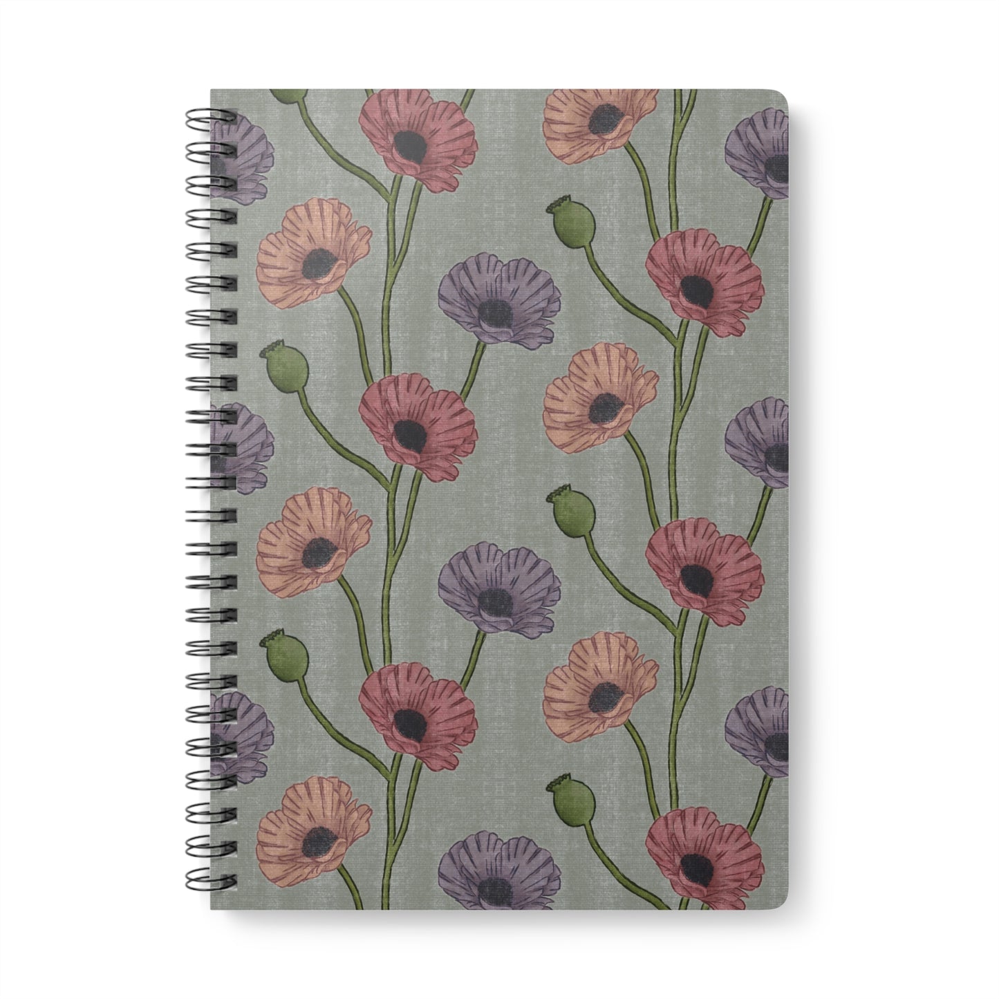 Painted Poppies A5 Notebook