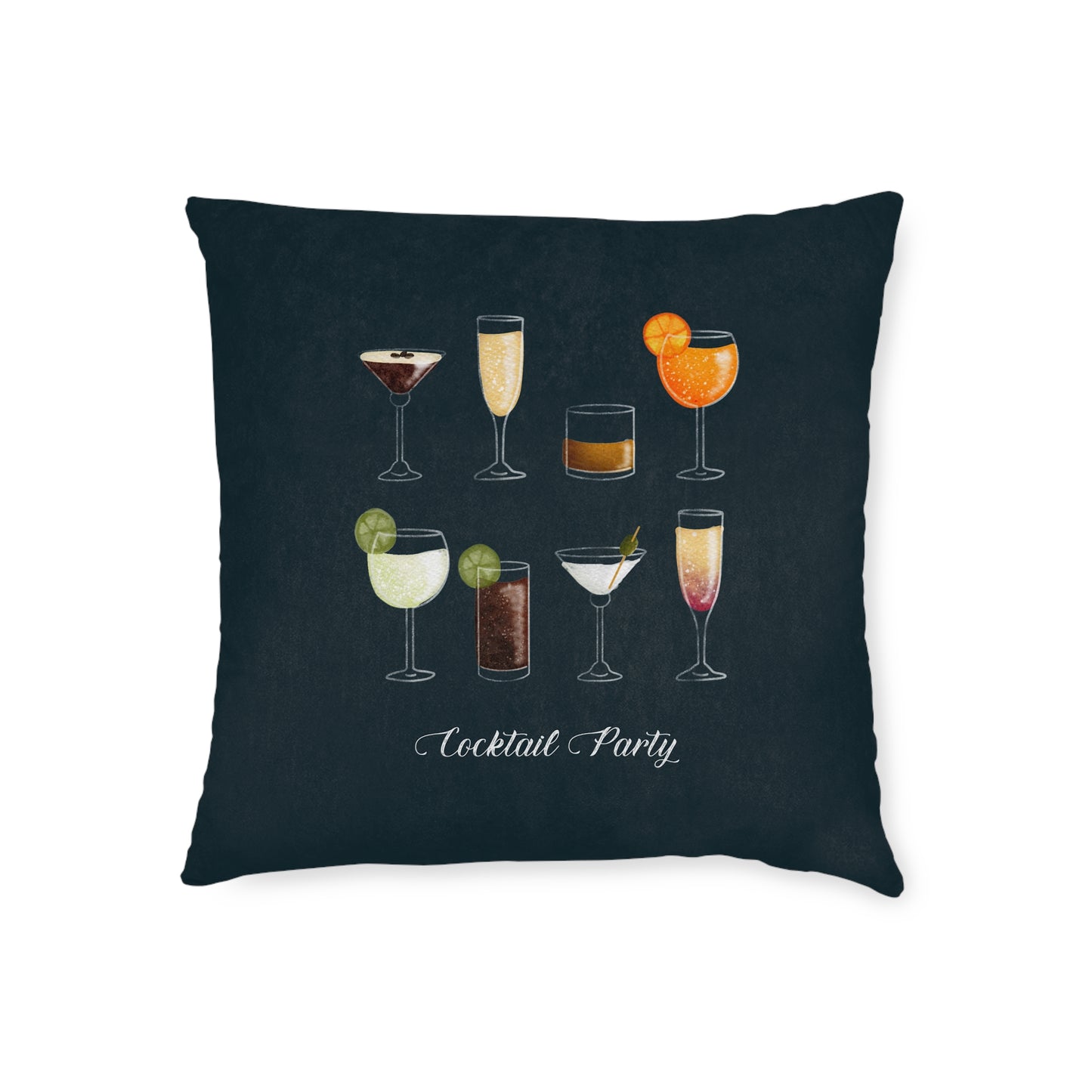 Cocktail Party Square Cushion