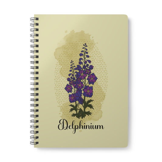 The Poison Garden A5 Notebook (Delphinium)