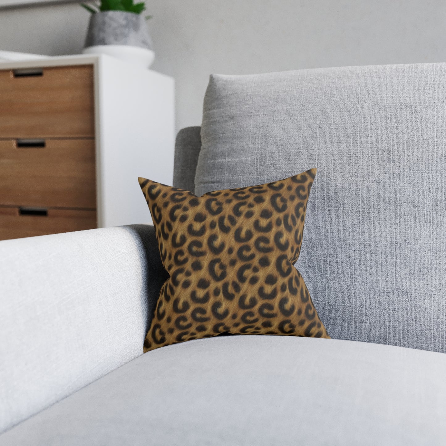 Leopard Luxe Square Cushion