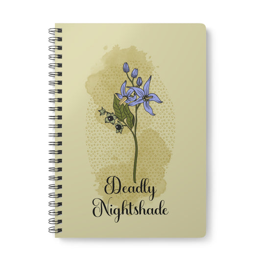 The Poison Garden A5 Notebook (Deadly Nightshade)