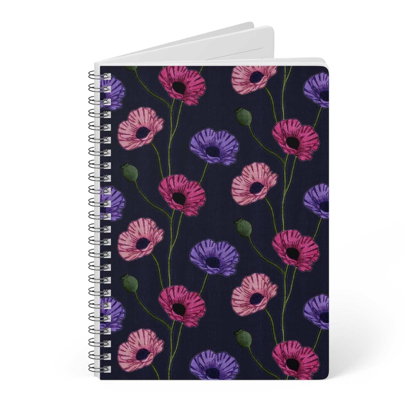 Painted Poppies A5 Notebook