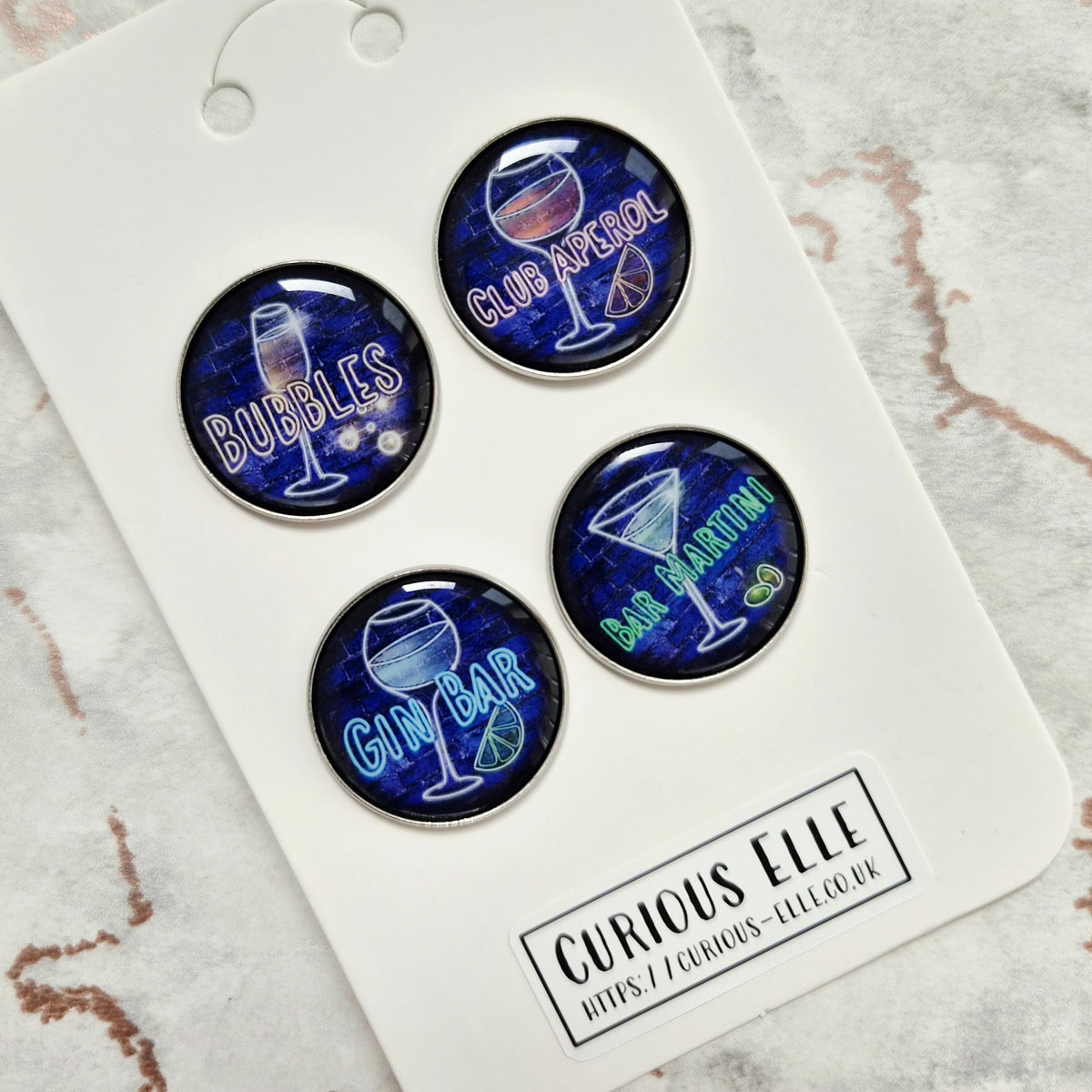 Happy Hour Club Button Pins