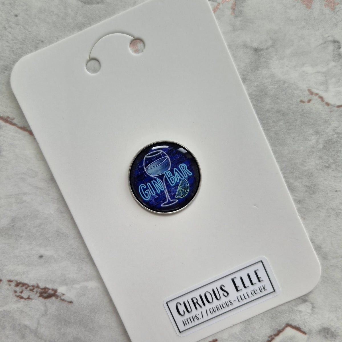 Gin Bar Button Magnet