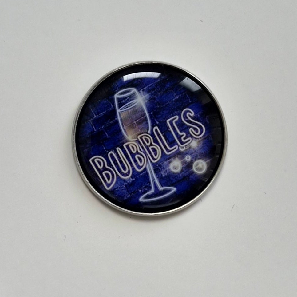 Bubbles Button Magnet