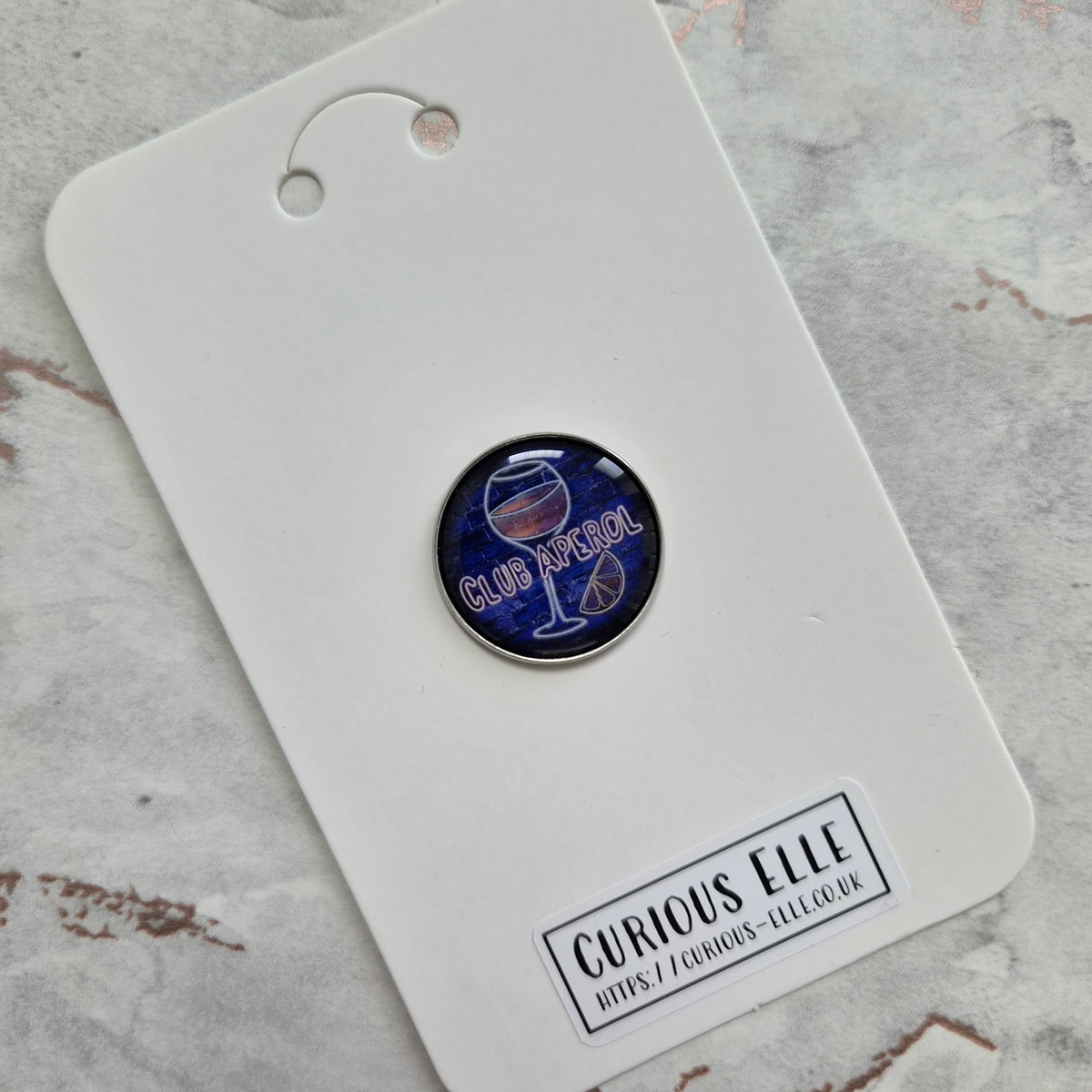 Club Aperol Button Pin