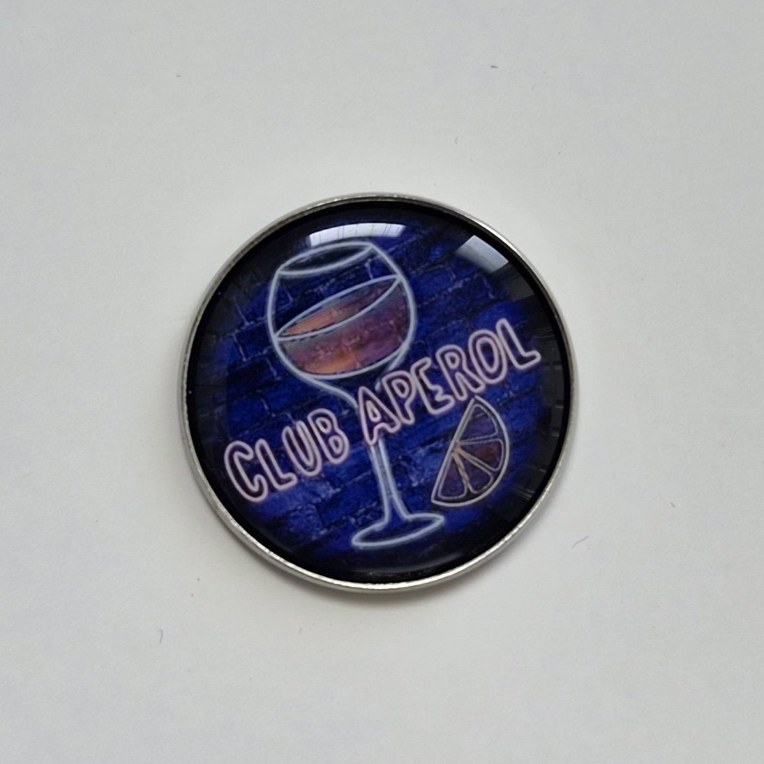 Club Aperol Button Pin