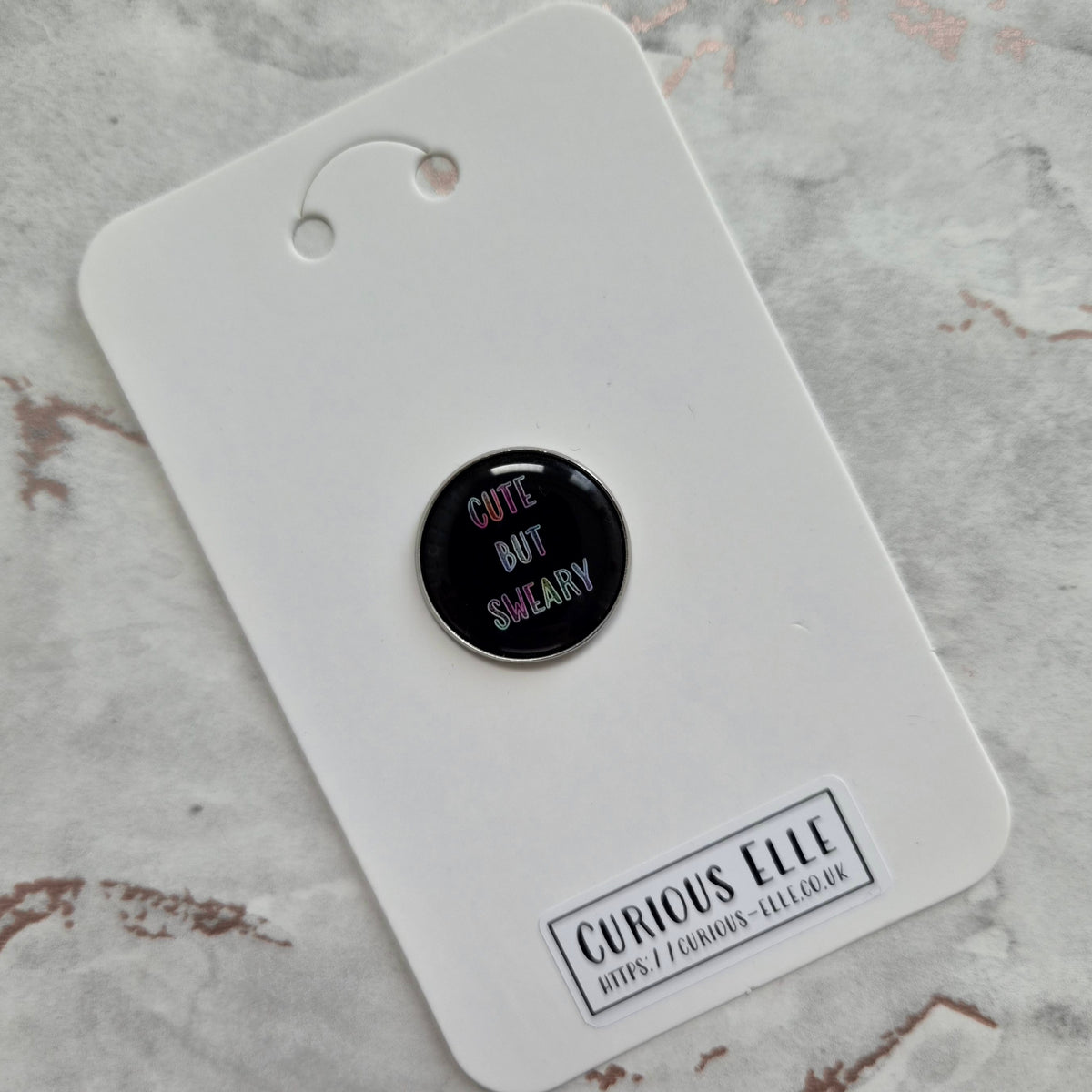 Cute but Sweary Button Magnet