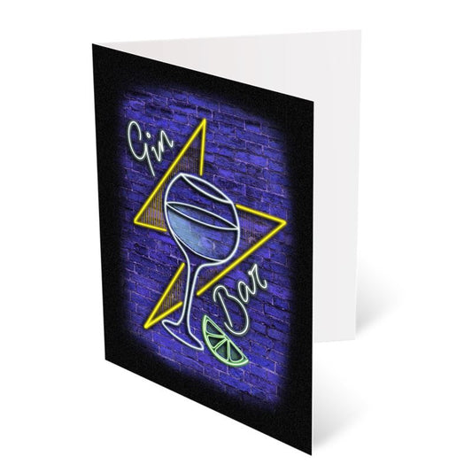 The Gin Bar A6 Greetings Card