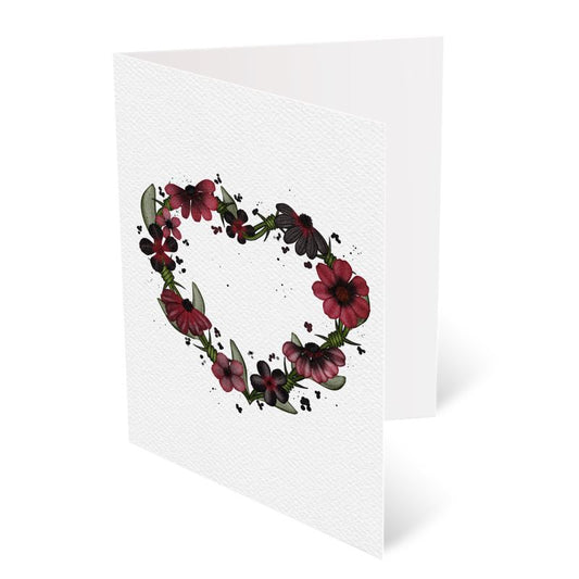 My Dark Heart A6 Greetings Card