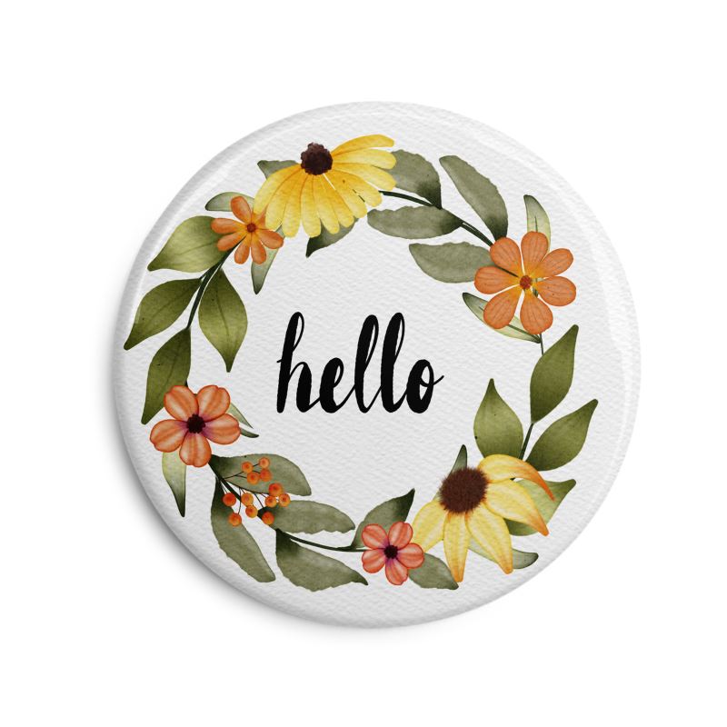 Wild & Free Wreath Fridge Magnet