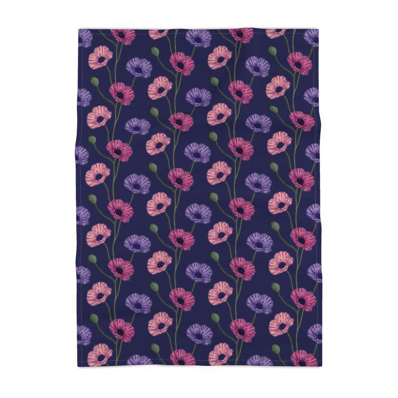 Painted Poppies Tea Towel