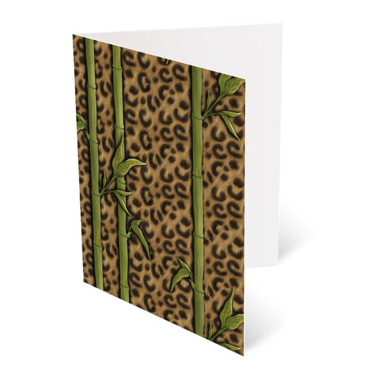 Leopard Luxe A6 Greetings Card