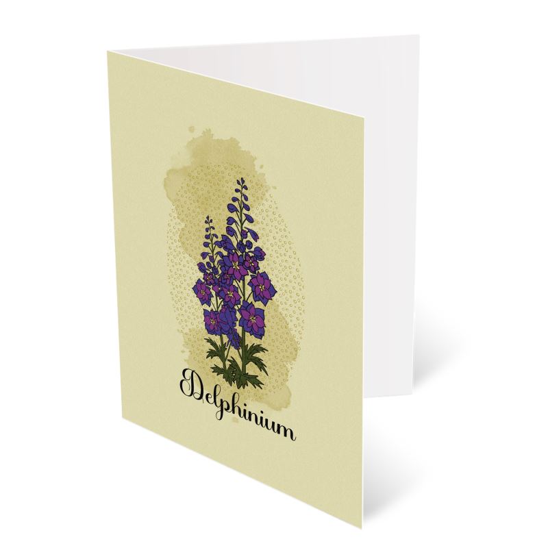 The Poison Garden (Delphinium) A6 Greetings Card