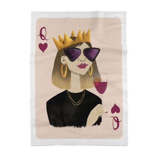 Queen of Hearts Tea Towel
