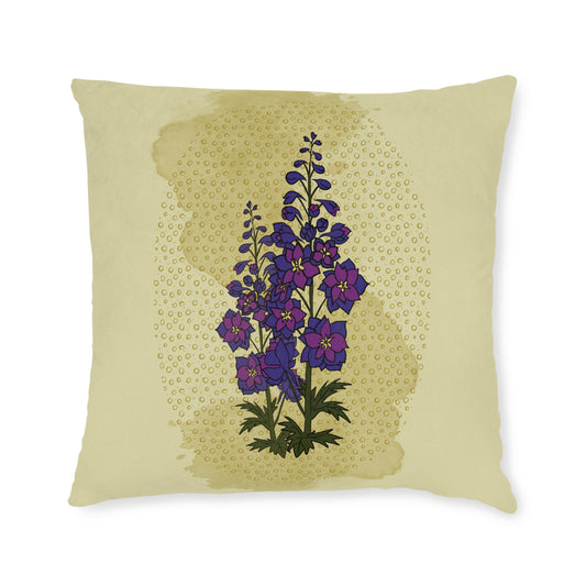 The Poison Garden Square Cushion (Delphinium)