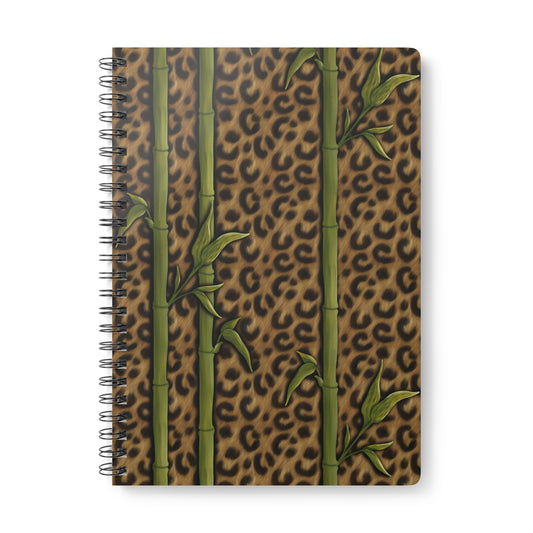 Leopard Luxe & Bamboo A5 Notebook