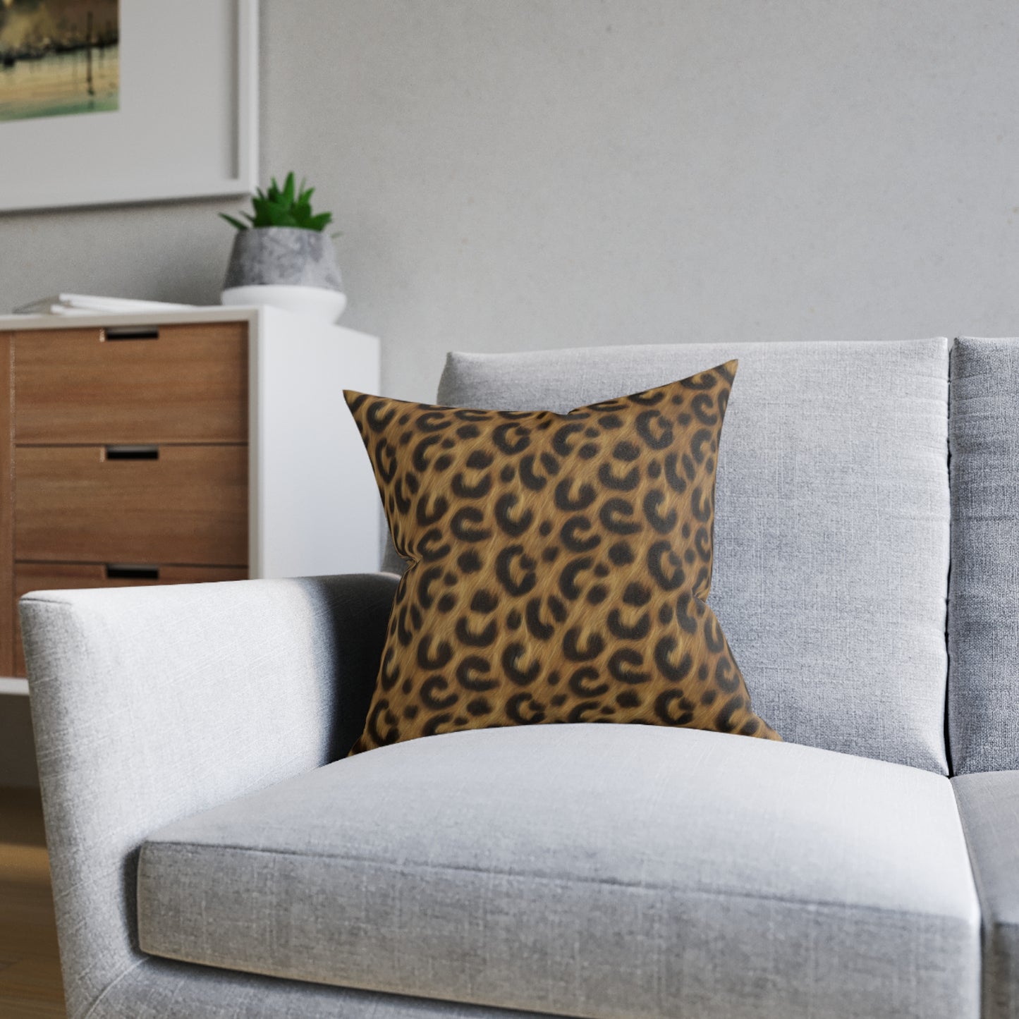 Leopard Luxe Square Cushion