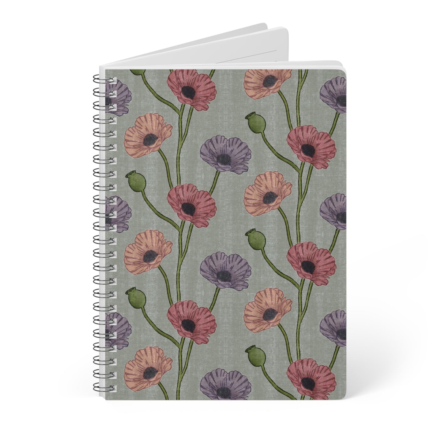 Painted Poppies A5 Notebook