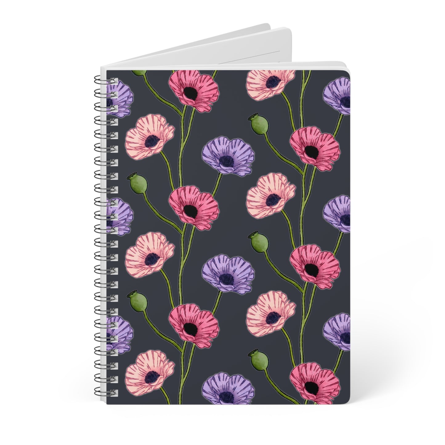 Painted Poppies A5 Notebook