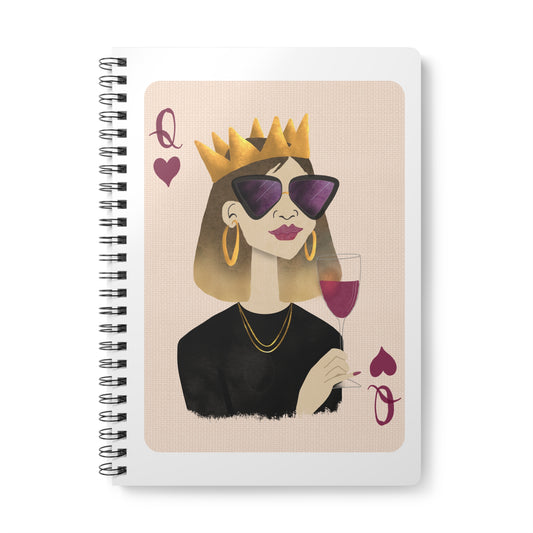 Queen of Hearts A5 Notebook