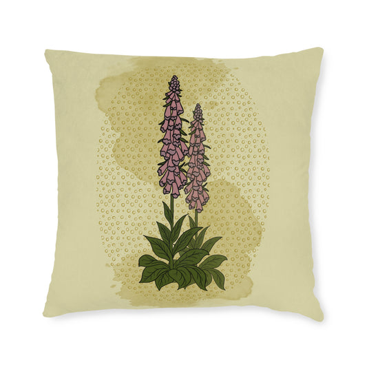 The Poison Garden Square Cushion (Foxglove)