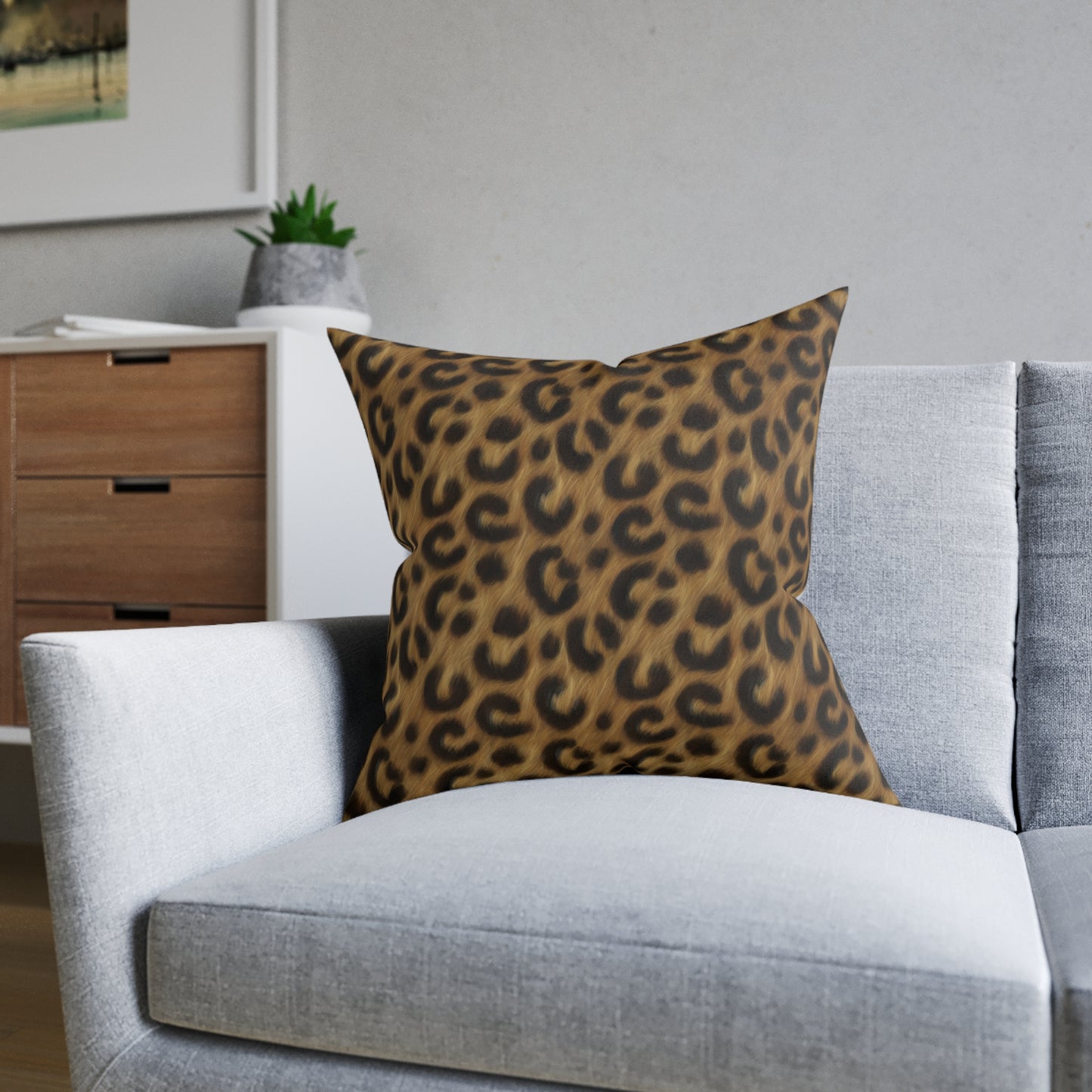 Leopard Luxe Square Cushion