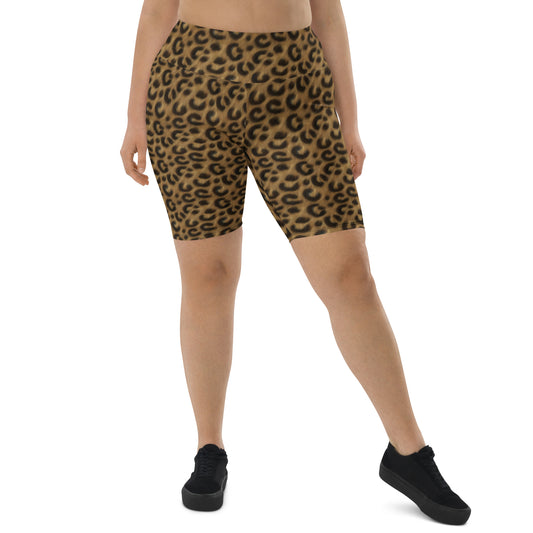 Leopard Luxe Biker Shorts