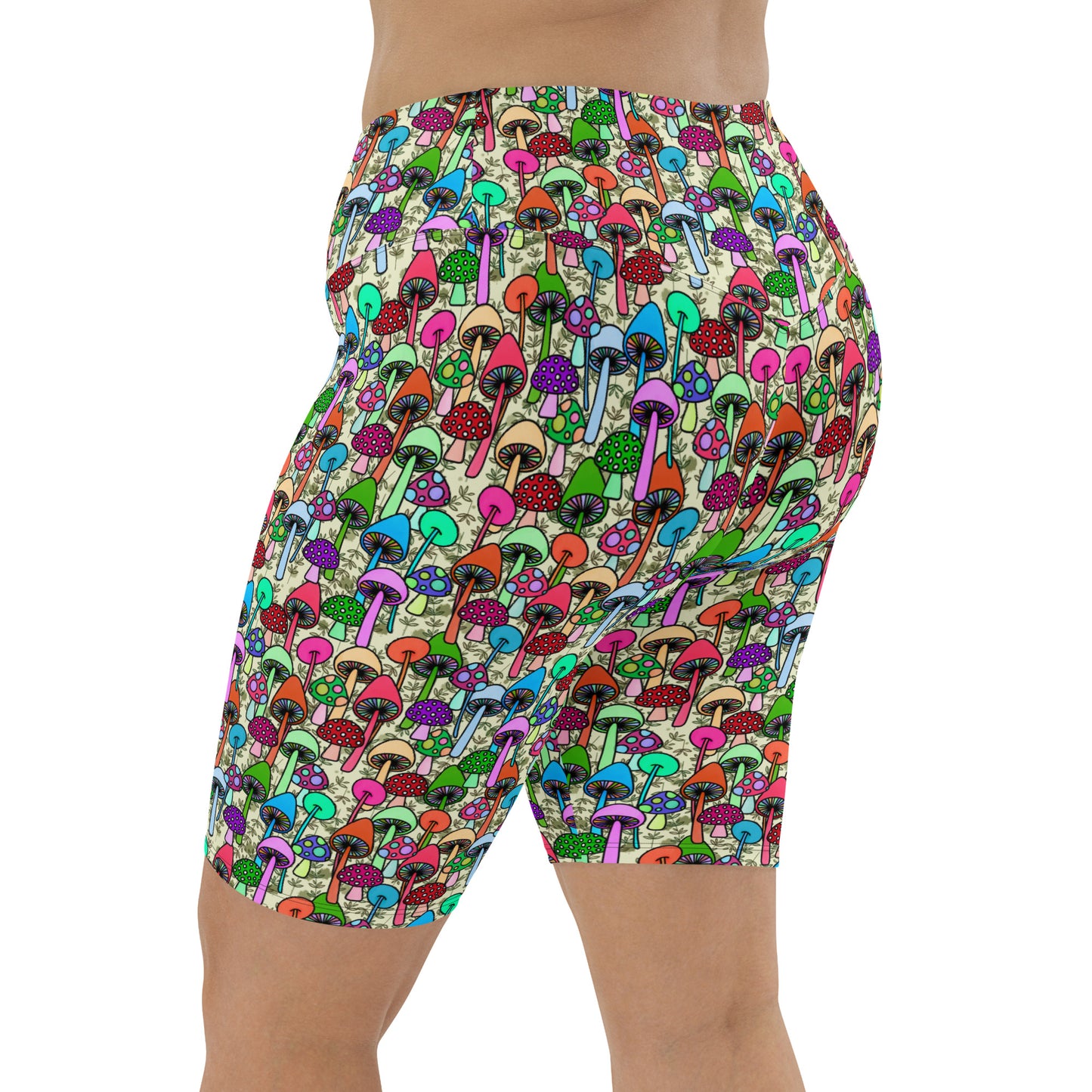 Shrooms Biker Shorts