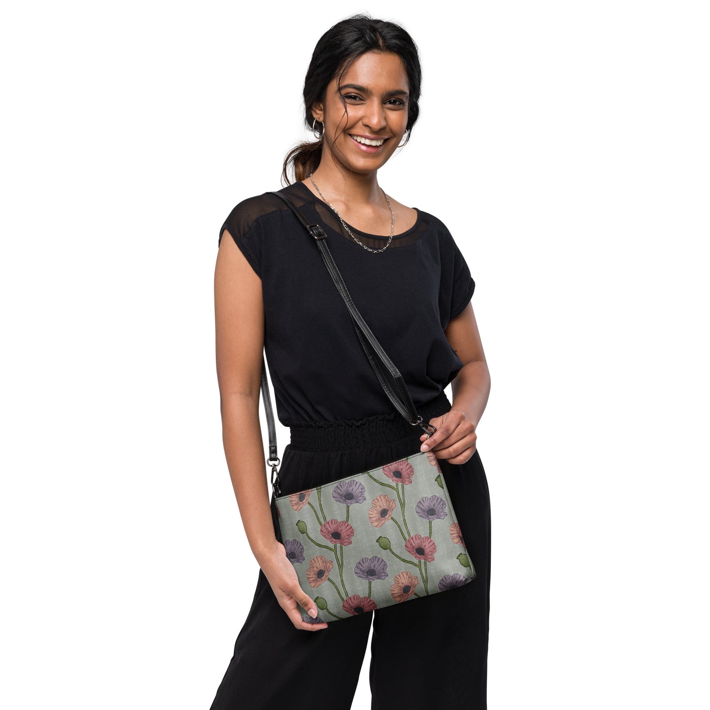 Painted Poppies Crossbody bag