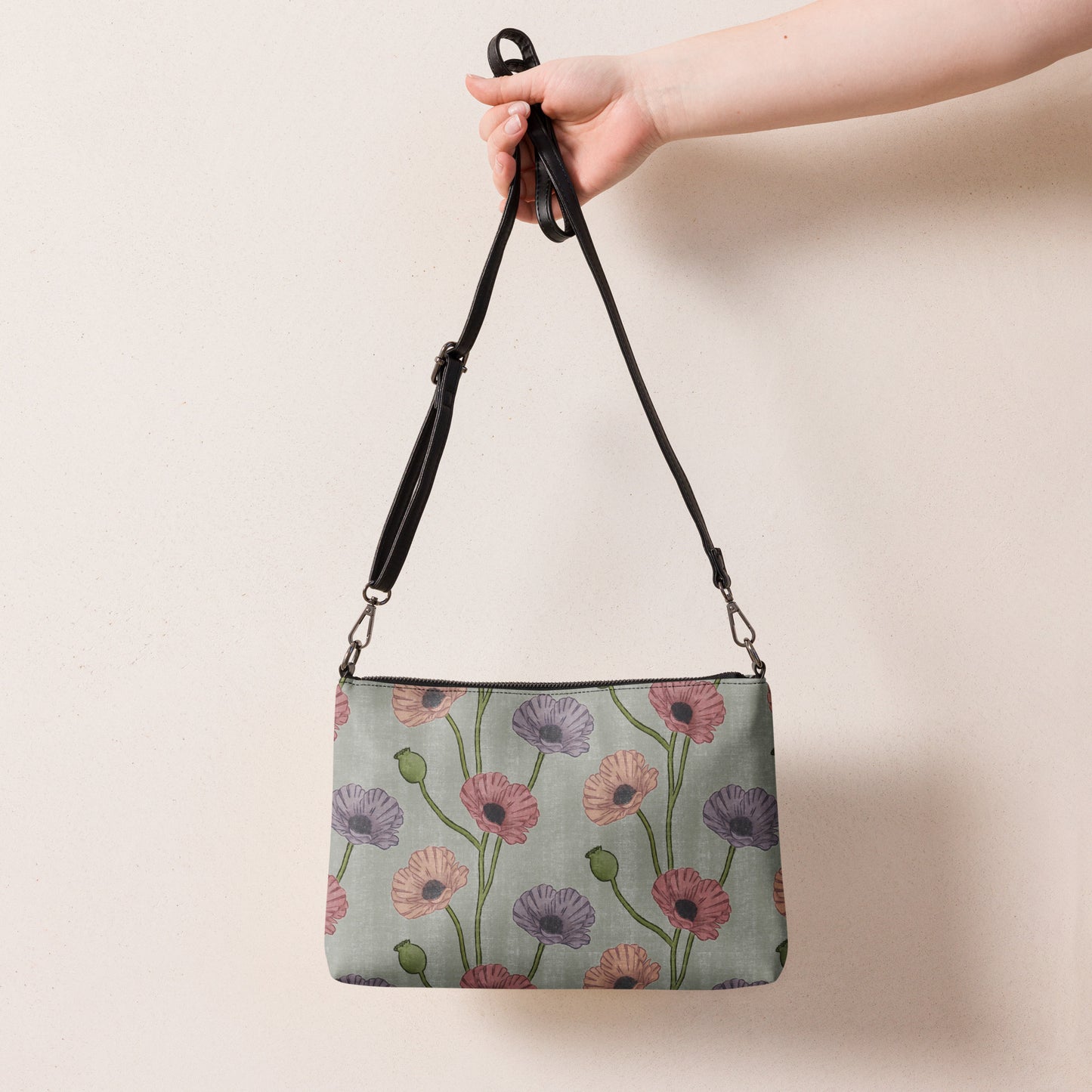 Painted Poppies Crossbody bag